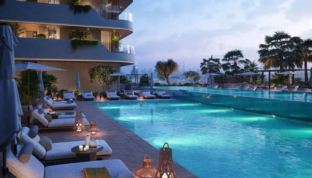 The Mural — Swimming Pools — Infinity Swimming Pool — amenity | Profound Properties, Dubai