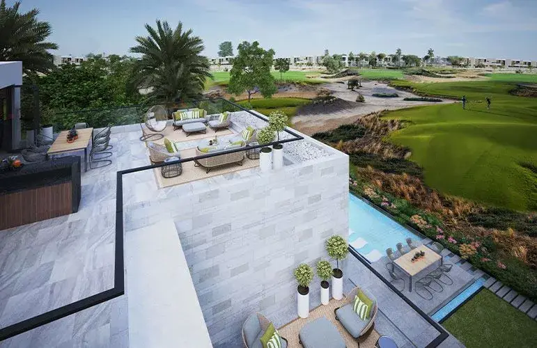 Мелроуз — Бассейны — Открытый бассейн — amenity | Profound Properties, Dubai