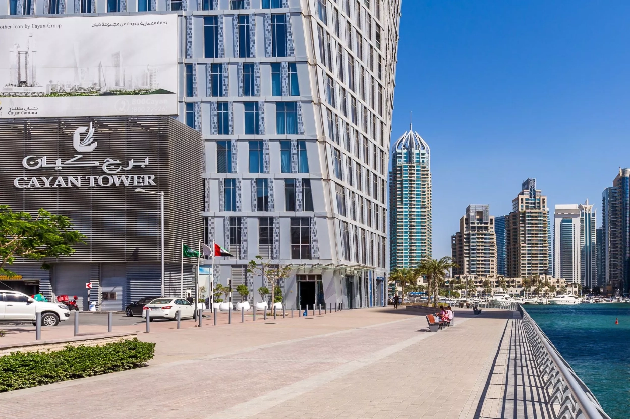 Cayan Tower — Water view, City view | Profound Properties, Dubai