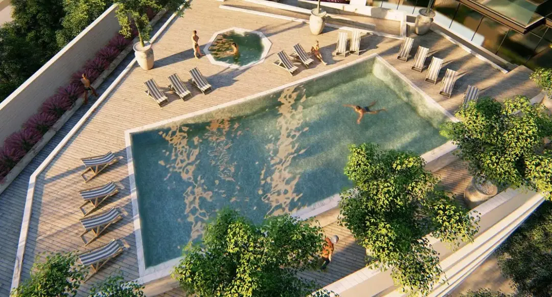 Nobles Tower — Schwimmbäder — Freibad — amenity | Profound Properties, Dubai