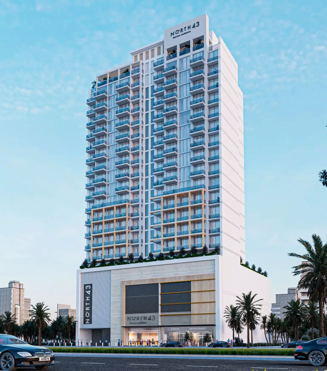 نورث 43 — مسبح — مسبح خارجي — amenity | Profound Properties, Dubai