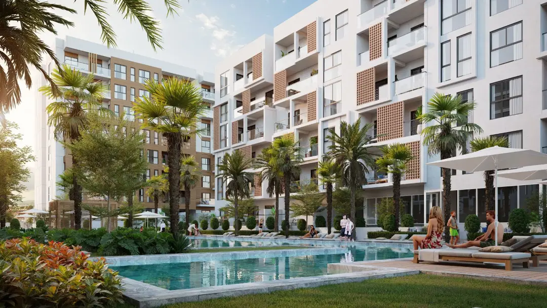 هلسايد ريزيدنسز — مسبح — مسبح خارجي — amenity | Profound Properties, Dubai
