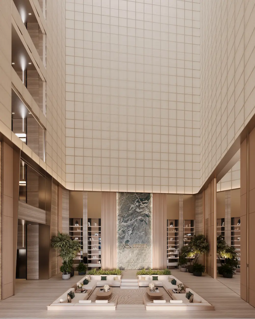 Binghatti Pinnacle — Social & Event — Lounge Area — amenity | Profound Properties, Dubai
