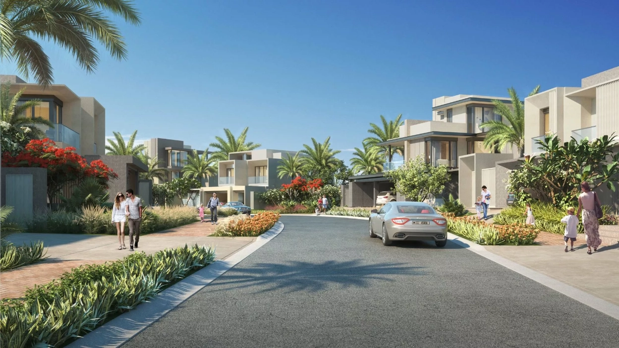 Jebel Ali Village Exsclusive — Community view | Profound Properties, Dubai