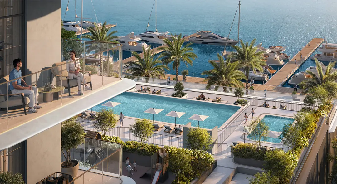 码头点 — 游泳池 — 室外游泳池 — amenity | Profound Properties, Dubai