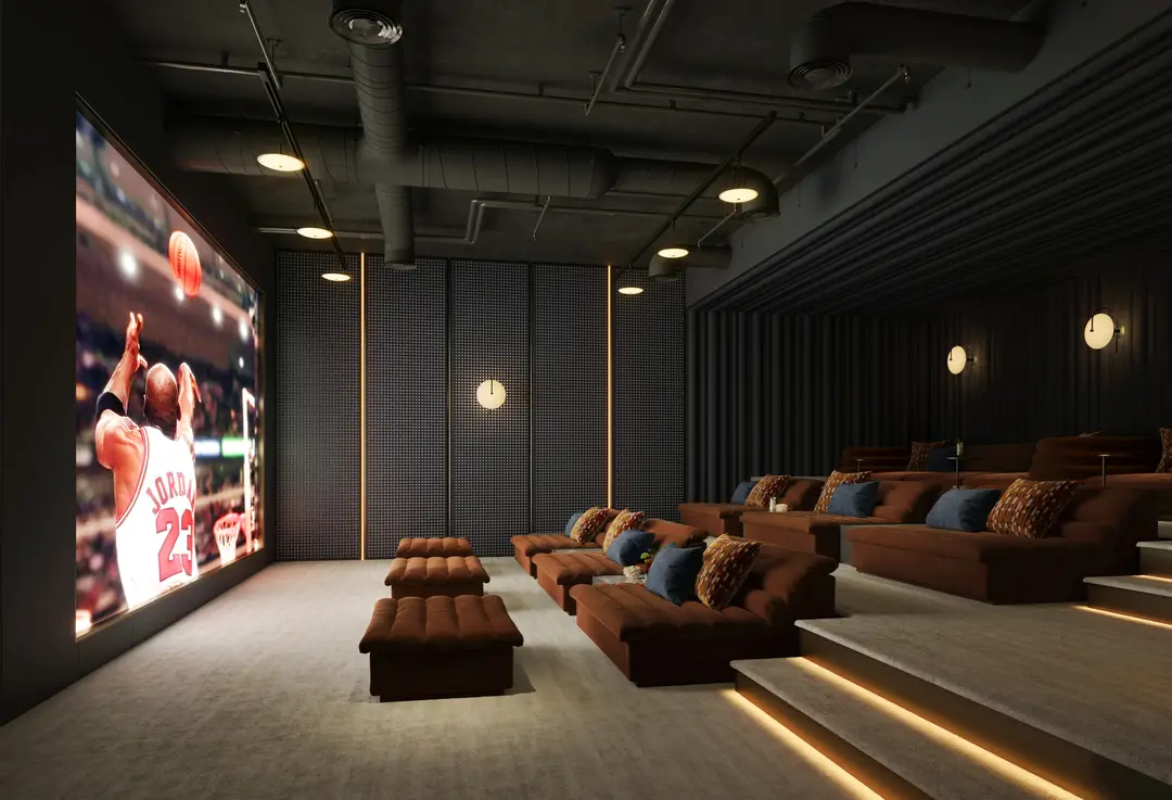 Rise by Athlon — Entertainment — Private Cinema Rooms — amenity | Profound Properties, Dubai