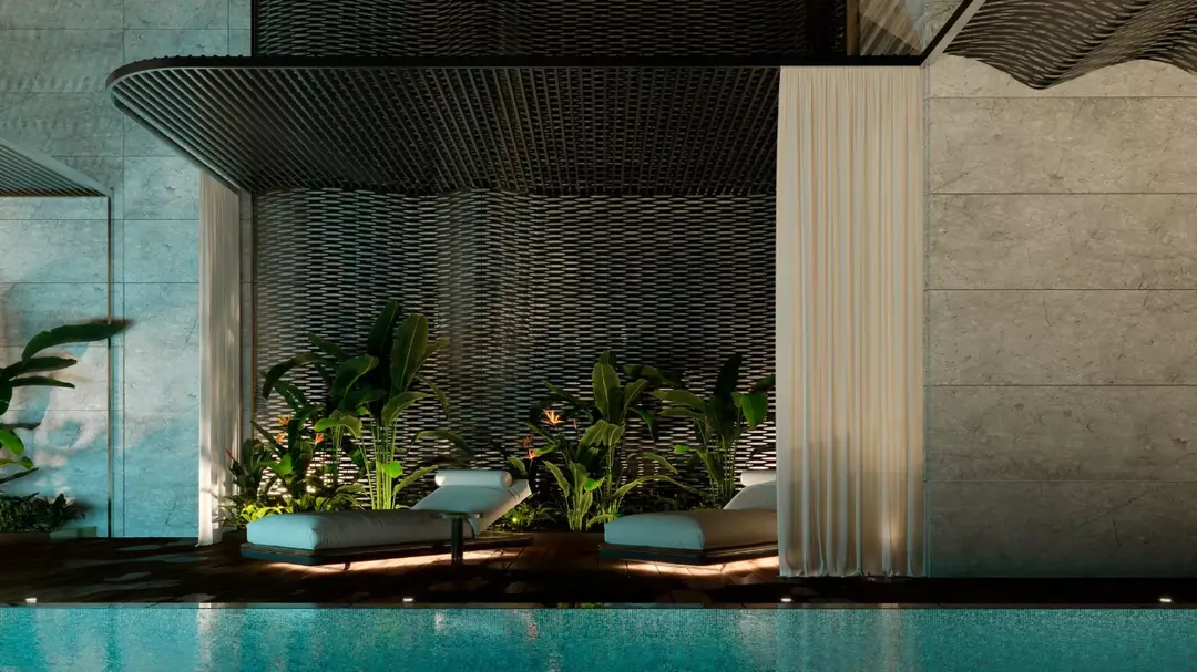 Дар Аль Аркан Пагани Тауэр — Бассейны — Открытый бассейн — amenity | Profound Properties, Dubai