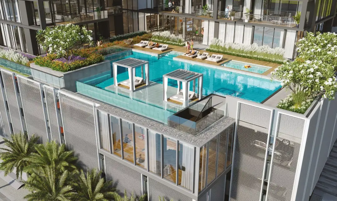 The Crestmark — Swimming Pools — Infinity Swimming Pool — amenity | Profound Properties, Dubai