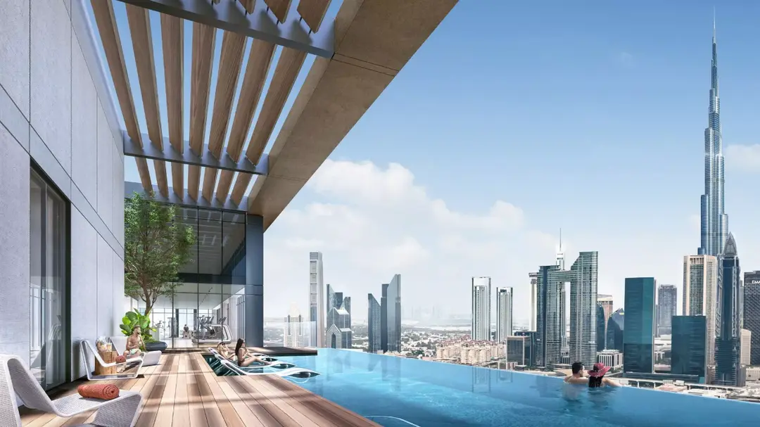 سنترال بارك - كاسلتون — مسبح — مسبح إنفينيتي — amenity | Profound Properties, Dubai