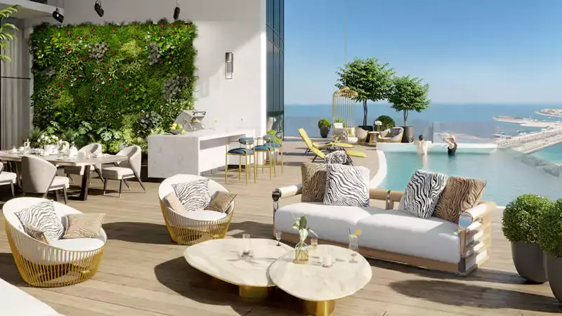 Cavalli Tower — Sozial & Event — Lounge-Bereich — amenity | Profound Properties, Dubai