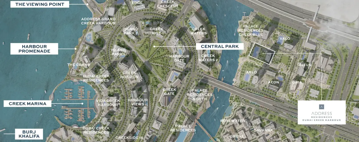 地址公寓迪拜溪港 — Master Plan Community | Profound Properties, Dubai