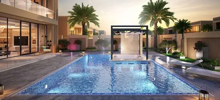 猎鹰城市别墅 — 游泳池 — 室外游泳池 — amenity | Profound Properties, Dubai