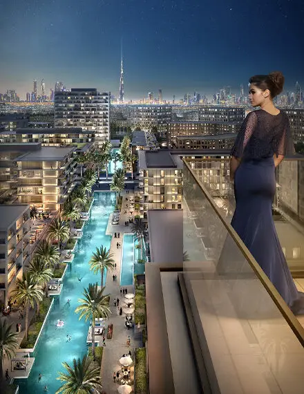 Порто Вью — Бассейны — Открытый бассейн — amenity | Profound Properties, Dubai