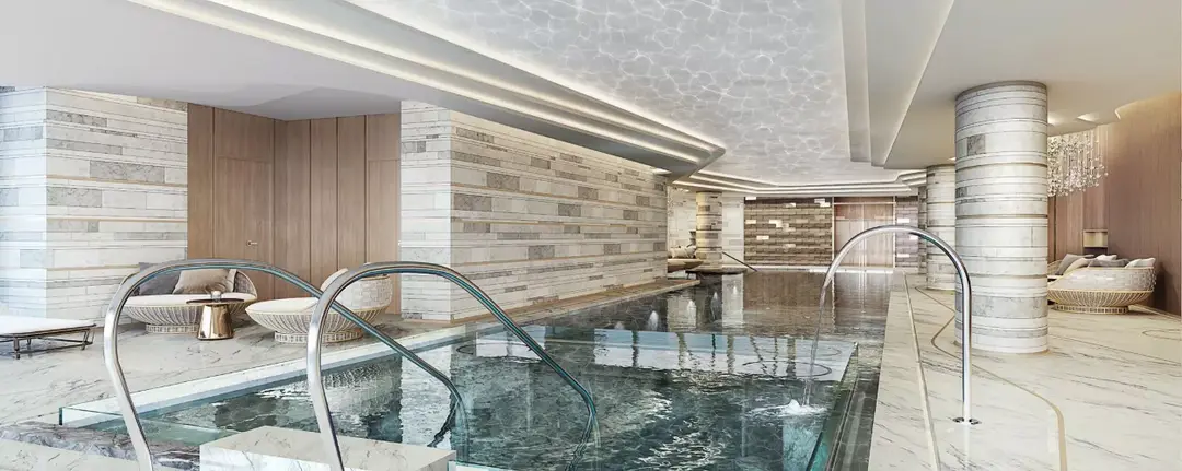 Residential Apartments at FIVE LUXE — Swimming Pools — Indoor Pool — amenity | Profound Properties, Dubai