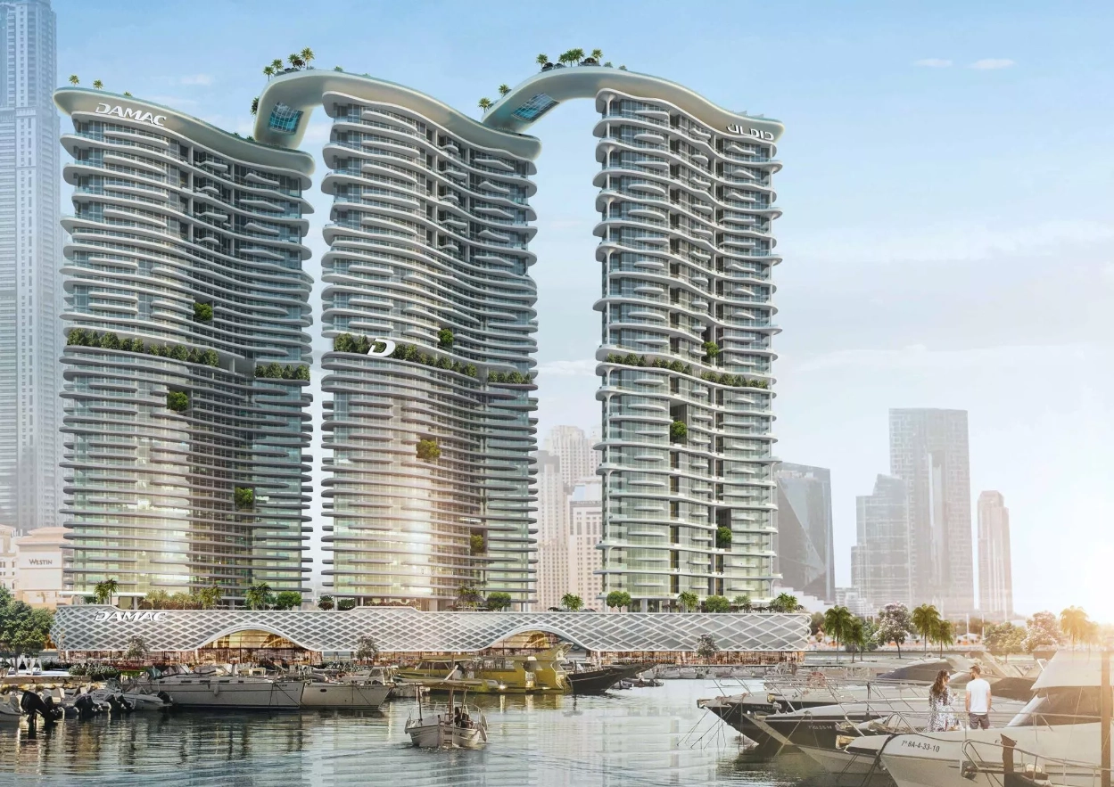 DAMAC Bay by Cavalli - Dubai Harbour — Water view | Profound Properties, Dubai