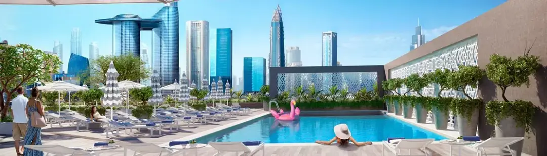 روف سيتي ووك — مسبح — مسبح خارجي — amenity | Profound Properties, Dubai