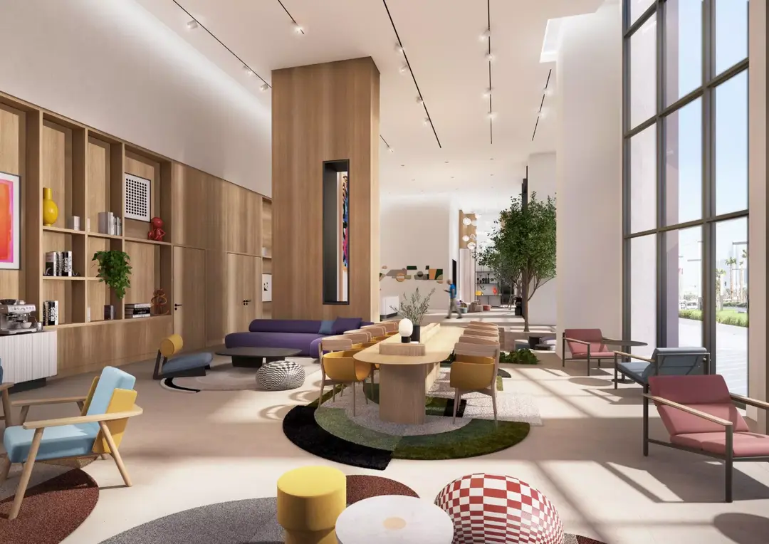 تصميم كوارتر في d3 — اجتماعي وفعاليات — منطقة الاستراحة — amenity | Profound Properties, Dubai