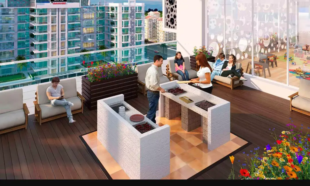 Glitz 1 — Social & Event — Barbecue Area — amenity | Profound Properties, Dubai