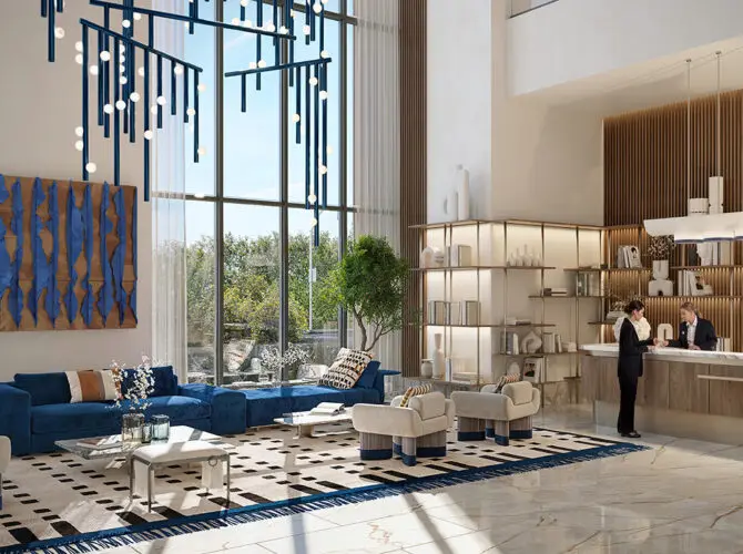 Address Residences Dubai Hills Estate — Social & Événement — Espace Lounge — amenity | Profound Properties, Dubai