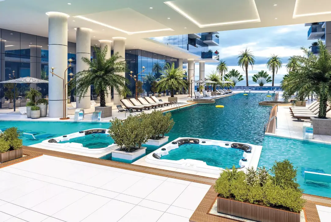 Elitz 2, 3 — Swimming Pools — Outdoor Swimming Pool — amenity | Profound Properties, Dubai