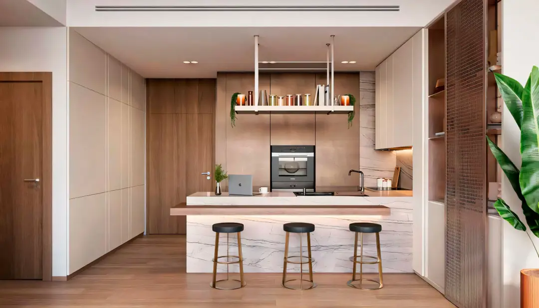 The Highgrove - MBR City — Must Have — Open Kitchen — feature | Profound Properties, Dubai