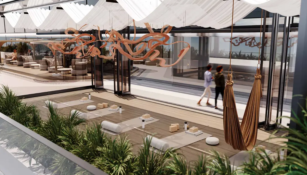 Agua Residences — الصحة والعافية — استوديو يوجا — amenity | Profound Properties, Dubai