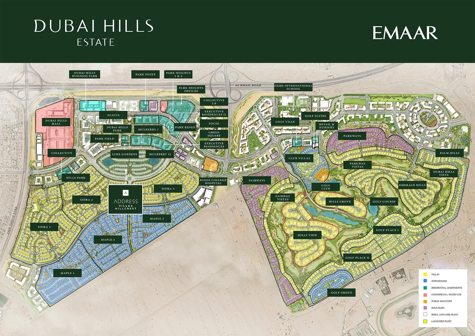Address Villas – Hillcrest — Master Plan Community | Profound Properties, Dubai