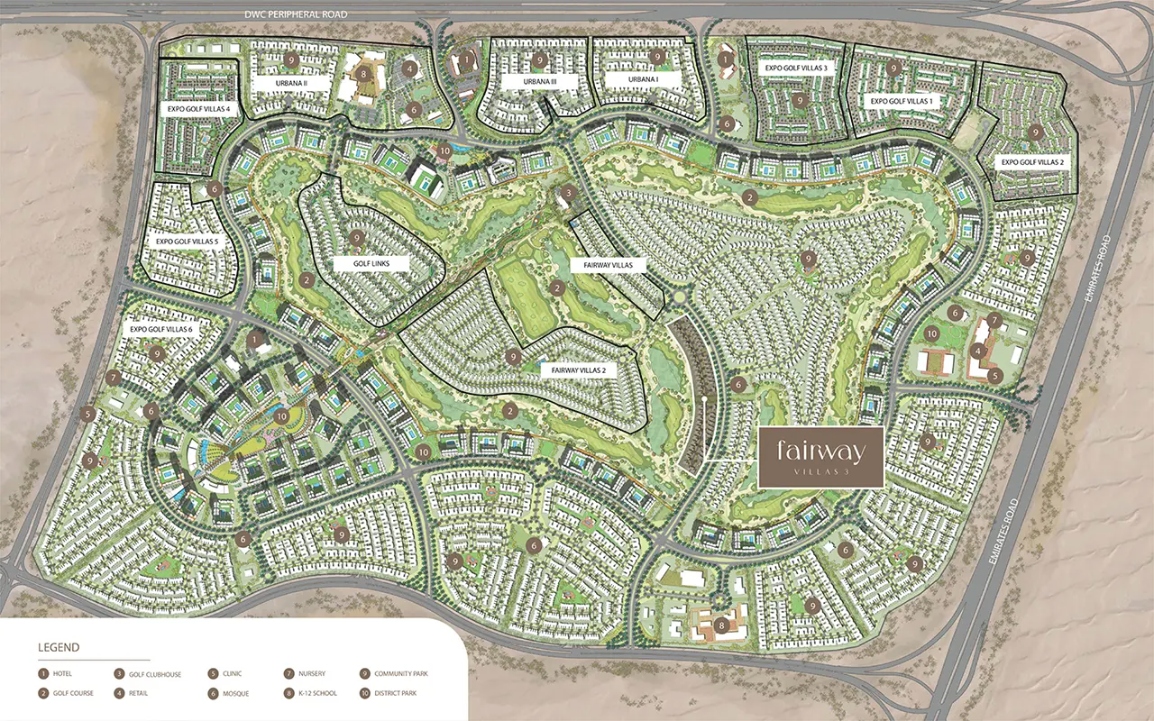 Fairway Villas 3 — Master Plan Community | Profound Properties, Dubai