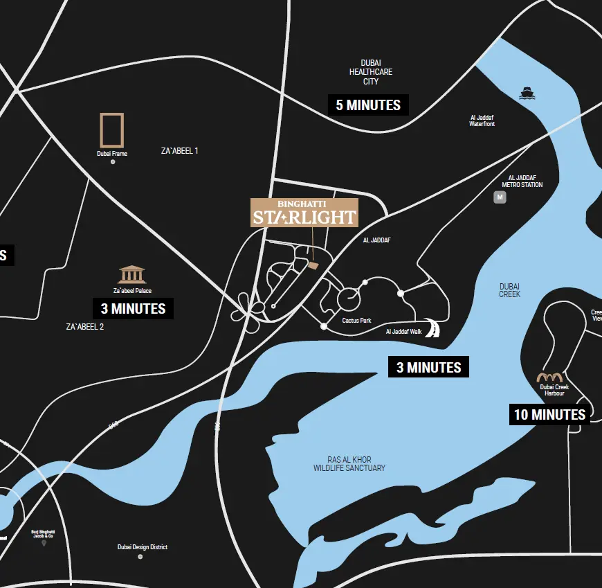 Binghatti Starlight — Master Plan Community | Profound Properties, Dubai