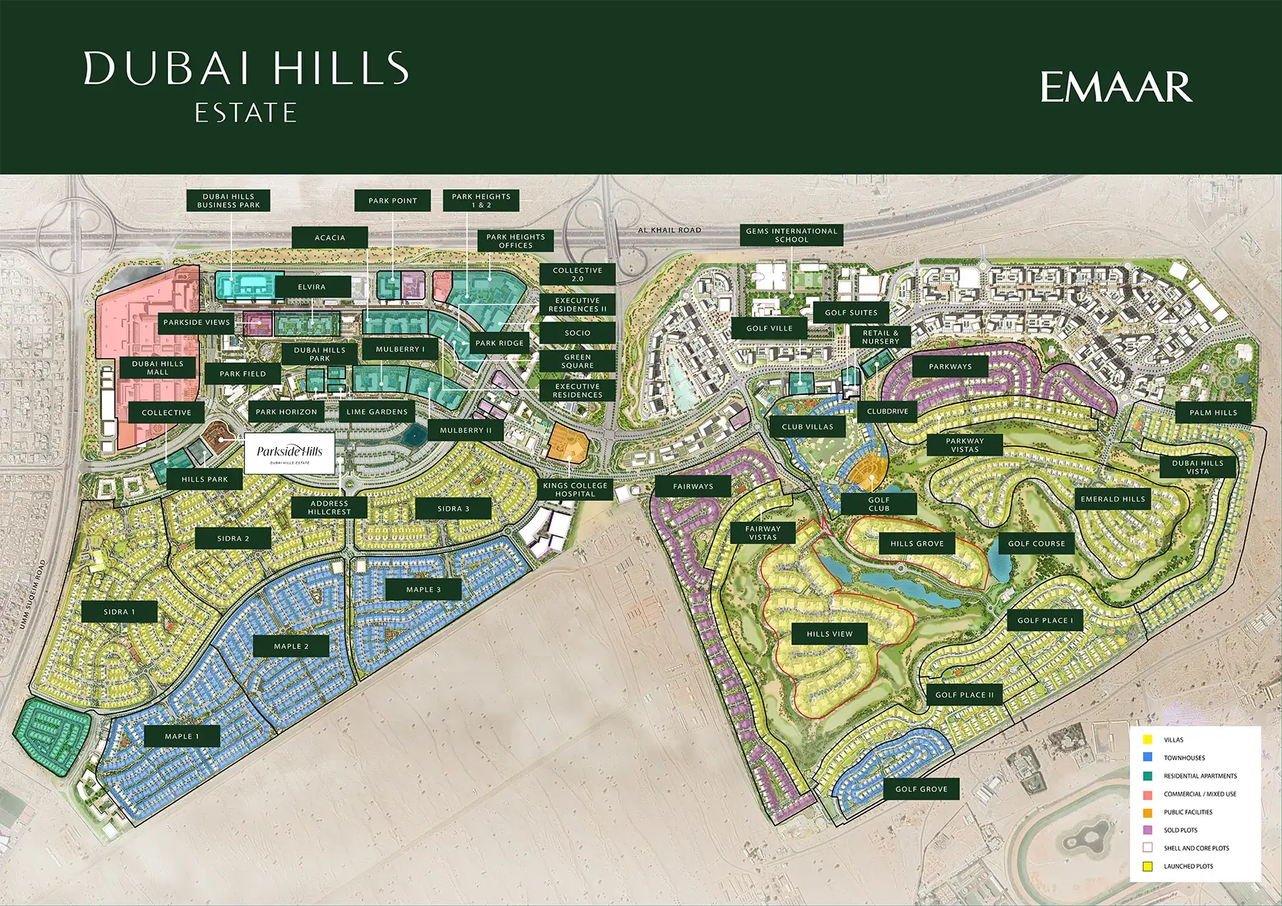 باركسايد هيلز — Master Plan Community | Profound Properties, Dubai